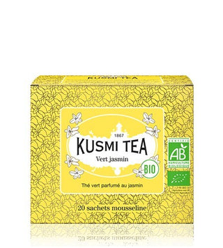 Kusmi tea Jazmín Verde 20 bolsitas de muselina orgánica, 40 g