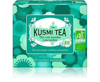 Kusmi tea Té verde con pepino y menta 20 bolsitas BIO 40 g