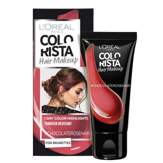 L'Oréal Paris, Maquillaje Colorista, Tinte Semipermanente para el Cabello, Rosa Chocolate, 30 ml