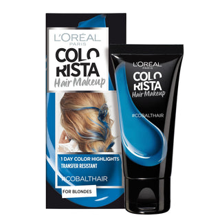 L'Oréal Paris, Maquillaje Colorista, Tinte Semipermanente para el Cabello, #cobalto, 30 ml