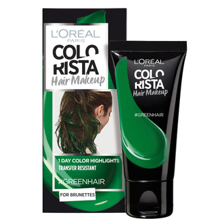 L'Oréal Paris, Maquillaje Colorista, Tinte Semipermanente para el Cabello, #verde, 30 ml
