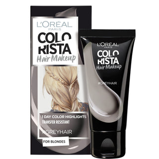 L'Oréal Paris, Maquillaje Colorista, Tinte Semipermanente para el Cabello, #gris, 30 ml