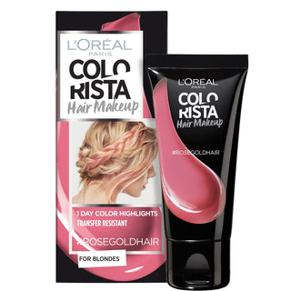L'Oréal Paris, Maquillaje Colorista, Tinte Semipermanente para el Cabello, #rosa dorado, 30 ml