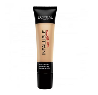 L'Oreal Paris, Infaillible 24H Matte, Fondotinta liquido, 32, Amber, 35 ml