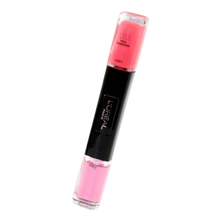 L'Oreal Paris 2 σε 1 Infallible Nail Polish 033 Pink Πολεμιστής 2 x 5 ml