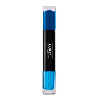 Esmalte de uñas 2 en 1 Infallible de L'Oréal Paris, paleta azul 133, 2 unidades de 5 ml