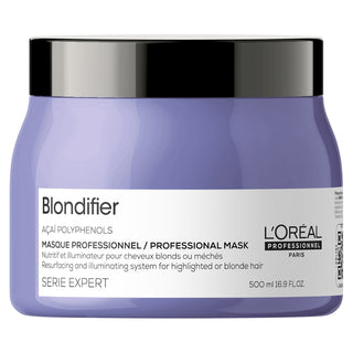 L'Oreal Professionnel Serie Expert Blondifier Acai Polyphenols Cream Mask for Hair Restructuring and Illuminating 500 ml 