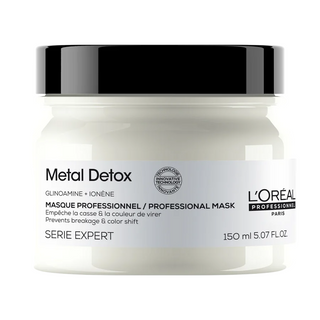 L'Oreal Professionnel Serie Expert Metal Detox Glicoamine + Ionene Maschera in crema per il trattamento dei capelli Protettore anti-deposito 150 ml