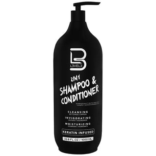 L3VEL3 Shampoo e Balsamo 2 in 1 1000 ml