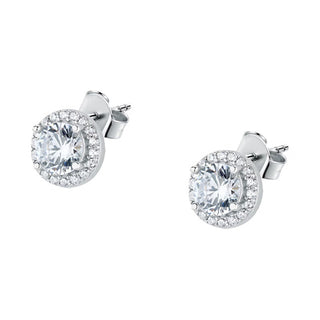 La Petite Story Eleganti Orecchini In Argento Con Zirconi Argento Lps01Awv02