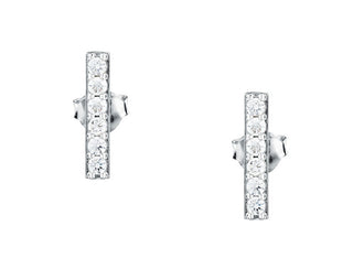 La Petite Story Eleganti Orecchini In Argento Con Zirconi Argento Lps01Awv71