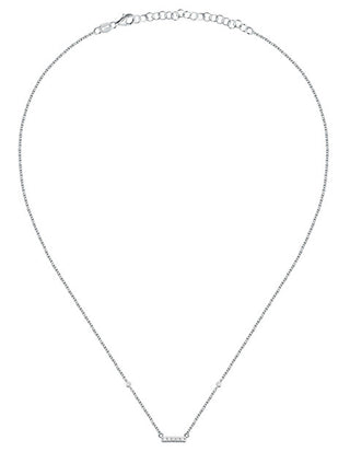 La Petite Story Elegante Collana In Argento Con Zirconi Cubici Argento Lps10Awv82