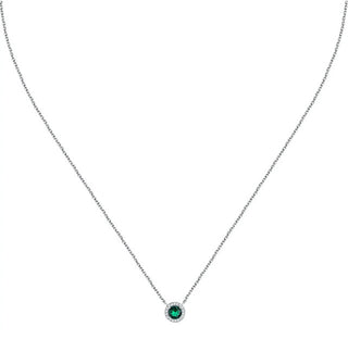 La Petite Story Elegante Collana In Argento Con Zirconi Argento Lps10Awv06