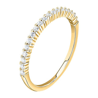 La Petite Story Elegante Anello Placcato Oro Con Zirconi Argento Lps03Awv110 - Circuito: 58 Mm