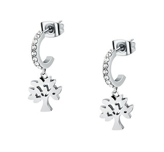 La Petite Story Stainless Steel Earrings Without Tempo Tree of Life Lps01Ayq120 