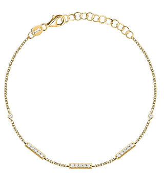 La Petite Story Bracciale Senza Tempo Placcato Oro Con Zirconi Argento Lps05Awv73