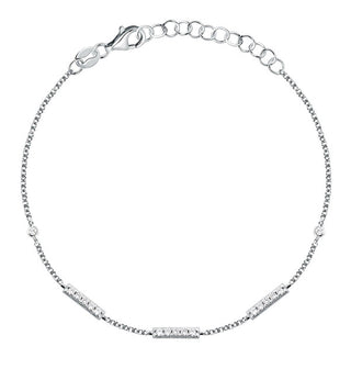 La Petite Story Bracciale In Argento Senza Tempo Con Zirconi Argento Lps05Awv74