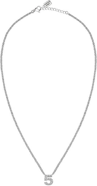 La Petite Story Collana Scintillante "5" Con Cristalli Lps10Aqk05