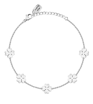 La petite story Steel Bracciale with four-leaf clovers Friendship LPS05ARR106