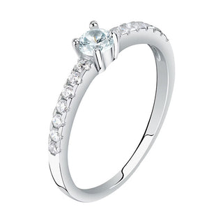 La Petite Story Affascinante Anello In Argento Con Zirconi Argento Lps03Awv090 - Circuito: 58 Mm