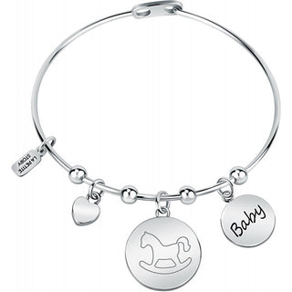 La Petite Story Bracciale In Acciaio Massiccio Con Pendenti Family Lps05Asf29