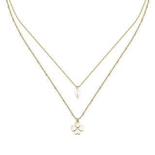 La Petite Story Collana Da Donna Placcata Oro Con Quadrifoglio Friendship Lps10Arr107
