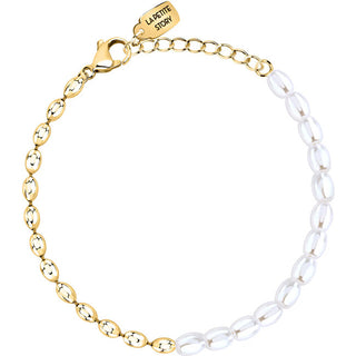 La Petite Story Bracciale Placcato Oro Con Perle Pearl Lps05Aza01