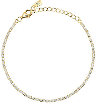 La Petite Story Bracciale Tennis Placcato Oro Con Zirconi Trasparenti Argento Lps05Awv34