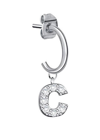 La petite story Single steel Orecchino "C" LPS02AQM71