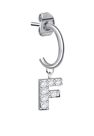 La petite story Single steel Orecchino "F" LPS02AQM72