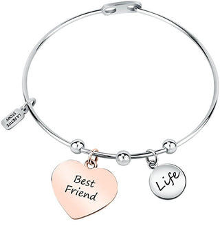 La Petite Story Pulsera bicolor a juego con colgantes de la amistad Lps05Arr92 