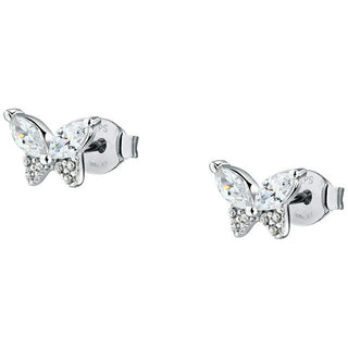 La Petite Story Orecchini In Argento Farfalle Con Zirconi Argento Lps01Awv91