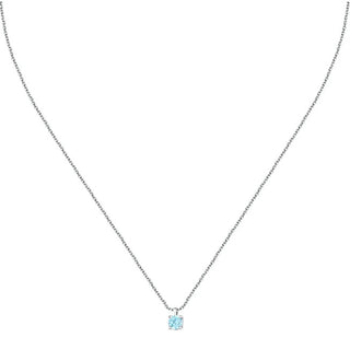 Silver Collana con blue zircon Silver LPS10AWV11