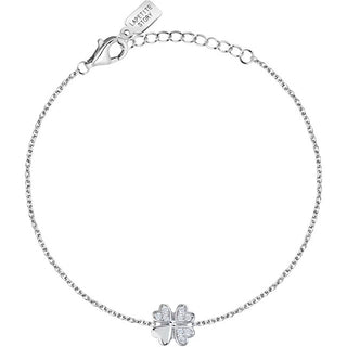La Petite Story Bracciale In Argento Con Quadrifoglio Lucido Argento Lps05Awv23