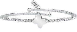 La petite story Silver Bracciale con crystals e bow tie LPS05ASE05