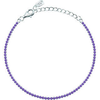 La Petite Story Bracciale Tennis In Argento Con Zirconi Rosa Argento Lps05Awv64