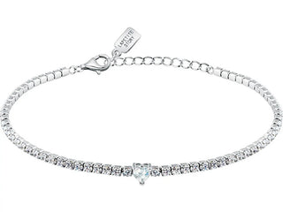 La Petite Story Bracciale Tennis In Argento Con Cuore Trasparente Lps05Awv43