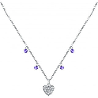 La Petite Story Elegante Collana In Acciaio Con Pendenti Love Lps10Asd16