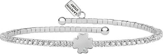 La Petite Story Bracciale In Acciaio Scintillante Con Quadrifoglio Lps05Aqc04