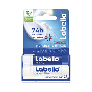 Labello Lip Balm Original & Honey Duo 2 x 4.8 g