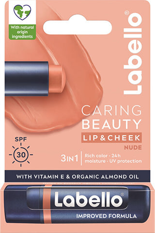 Labello Caring Beauty Nude Tinted Lip Balm 4,8 g