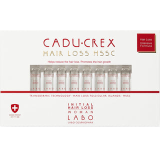 Labo suisse Cadu-Crex Fase Iniziale, Siero Trattamento Anticaduta, Fiale, Per Cuoio Capelluto, Per Donna, 20 pz, 3,5 ml