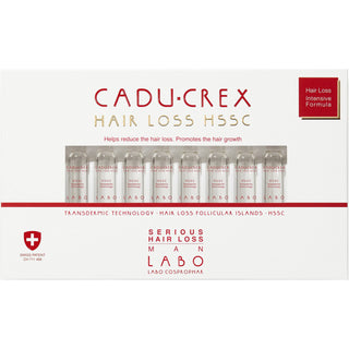 Labo, Cadu-Crex Severe Stage, Siero Trattamento Anticaduta, Fiale, Per Cuoio Capelluto, Per Uomo, 40 pz, 3,5 ml