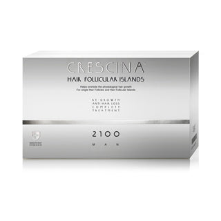 Labo suisse Crescina Isole Follicolari 2100 , Per la stimolazione della crescita, Siero trattante in fiale, Per cuoio capelluto, Per uomo, 20 pz