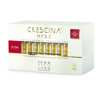 Labo Suisse Crescina, Transdermic HFSC 1300, Per la stimolazione della crescita, Siero trattante in fiale, Per cuoio capelluto, Per donna, 40 pz, 3,5 ml
