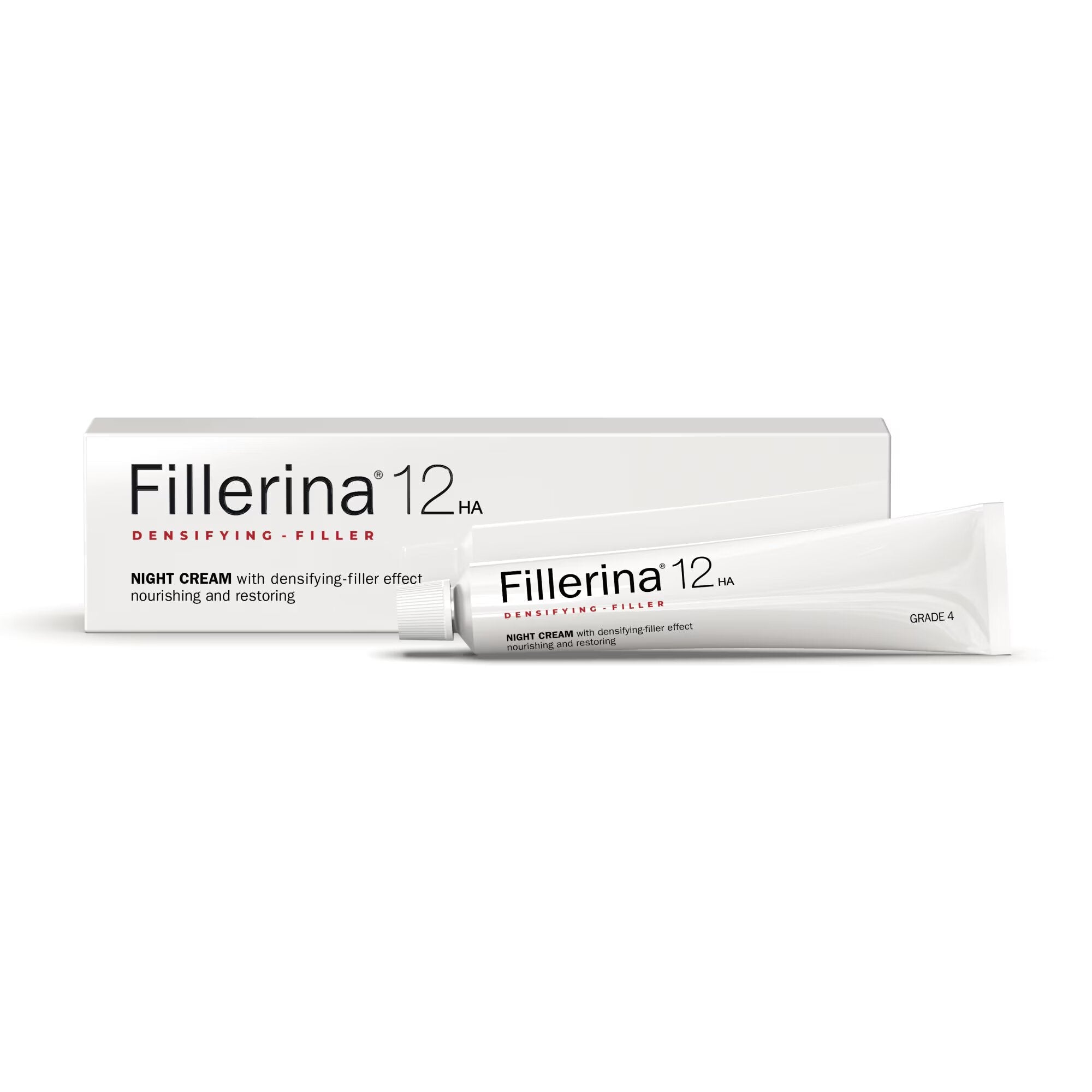 Labo Fillerina Cremă de noapte nutritivă și reparatoare 12HA Densifying Filler Gradul 4 pentru față 50 ml