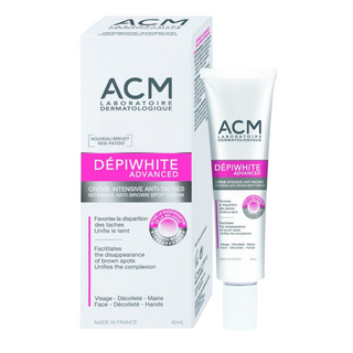 Laboratoire ACM Depiwhite Advanced , Crema Anti-Macchie, Per Viso e Mani, 40 ml