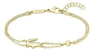 Lacoste Double gold-plated Crocodile Bracciale 2040581