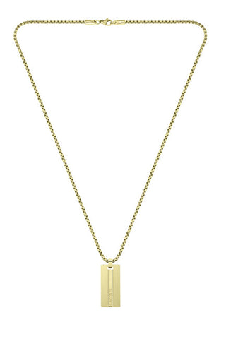 Lacoste Elegante Collana Placcata Oro Per Uomo Adventurer 2040090