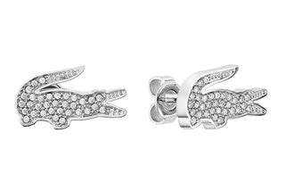 Lacoste Unique steel Orecchini with Crocodile crystals 2040142